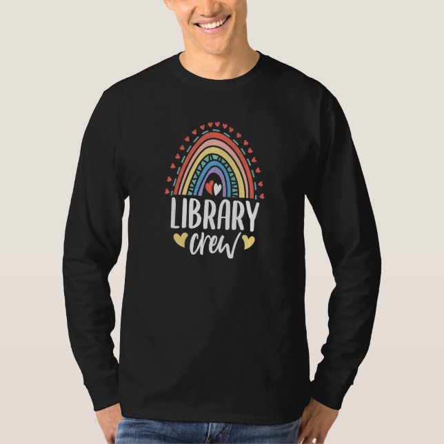 Library Crew Reading & Animal T-Shirt (Front)