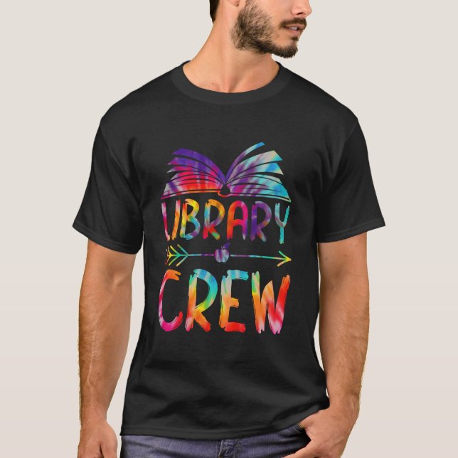 Library Crew Teacher First Day Of School T-Shirt (Front)