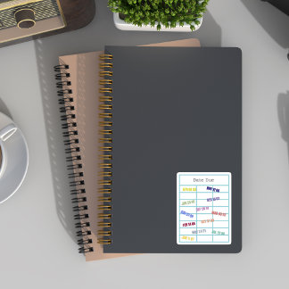 Library Date Due Card book Lover 