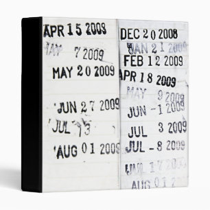 Library Date Stamp Binder