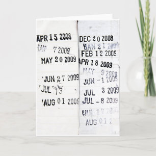 Library Date Stamp Greeting Cards