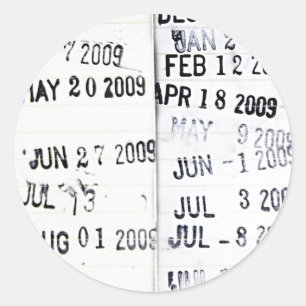 Library Date Stamp Stickers
