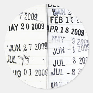 Library Date Stamp Stickers