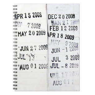 Library Date Stamps Notebook