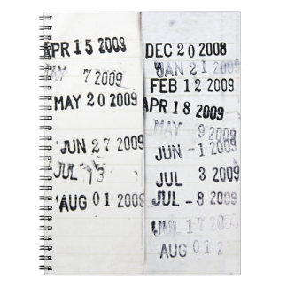 Library Date Stamps Notebook