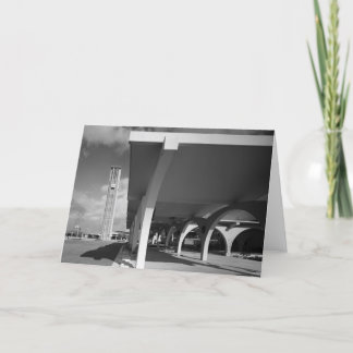 Library Entrance Arches, Bell Tower in Background Card