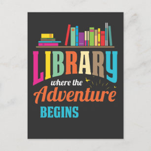 Library Fan - book lovers Librarian Reader Postcard