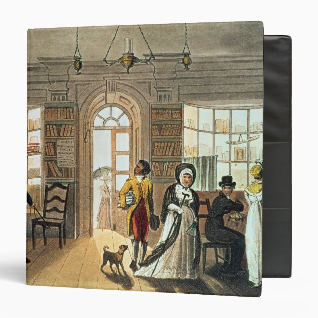 Library, from 'Poetical Sketches of Binder (Front/Inside)