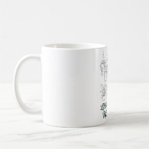 Library Gave Me Myself Cozy Book Lover Line Art Coffee Mug