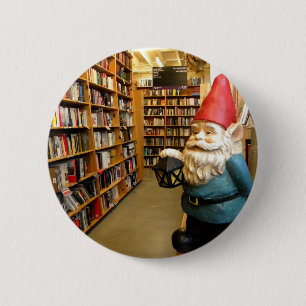 Library Gnome I 2 Inch Round Button