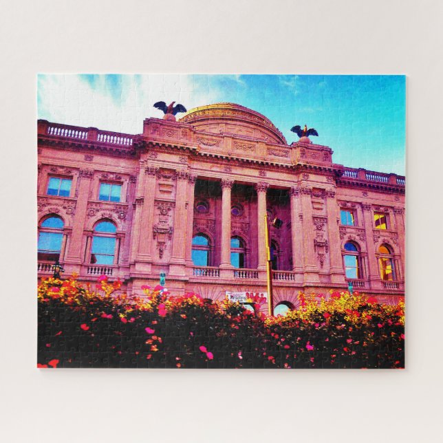 Library in Spring Jigsaw Puzzle (Horizontal)