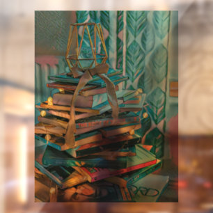 Library lover artwork window cling