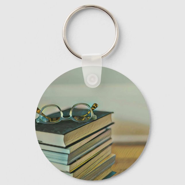Library lover gift keychain (Front)