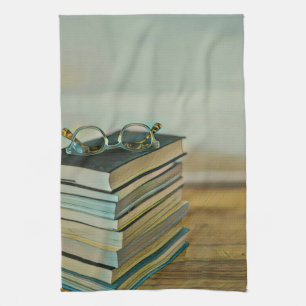 Library lover gift kitchen towel