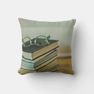 Library lover gift throw pillow