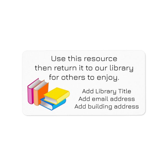 Library / Media Centre Labels (Front)