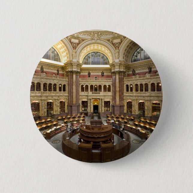 Library of Congress 2 Inch Round Button (Front)