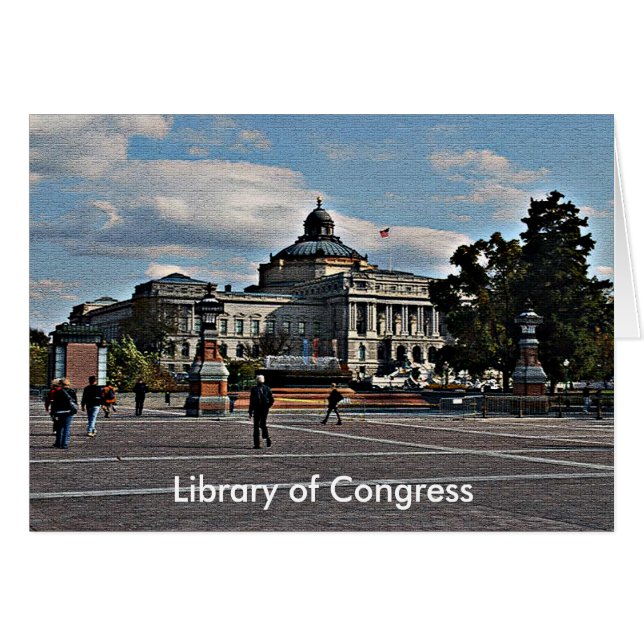 Library of Congress in Mosaic Pattern (Front Horizontal)