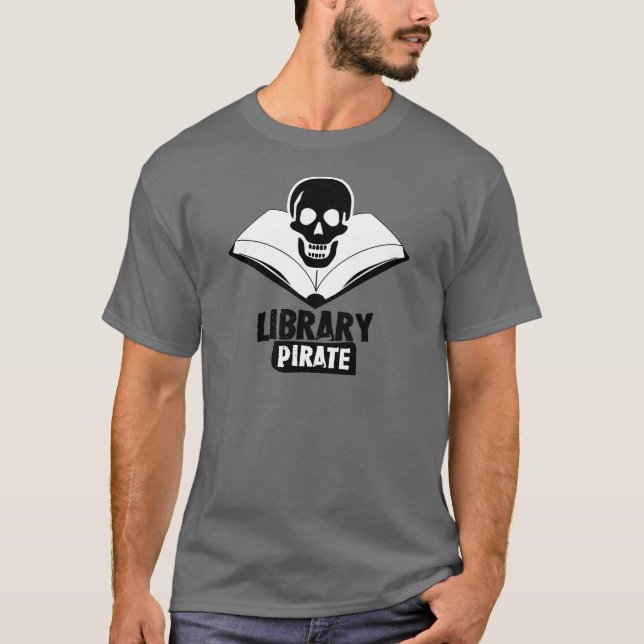 Library Pirate T-Shirt (Front)