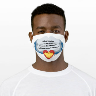 LIBRARY QUOTE FACE MASK