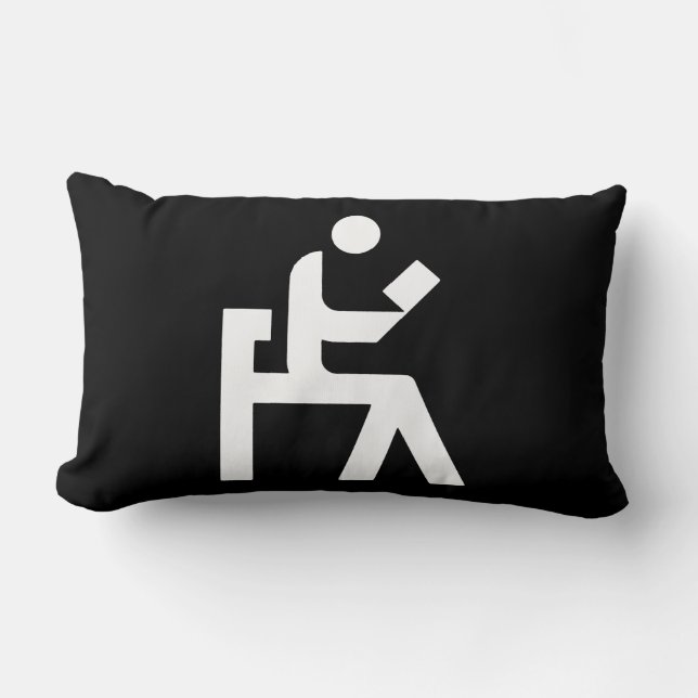 Library Reading Room Lumbar Pillow (Front)