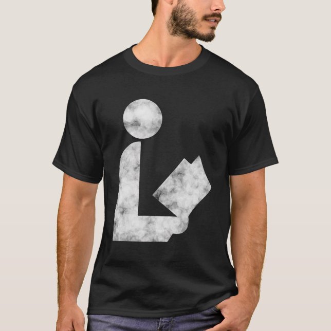 Library Sign Long Sleeve Shirt Faded Cloud Vintage (Front)