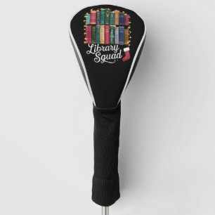 Library Squad Christmas Book Lovers Team Reading  Golf Head Cover
