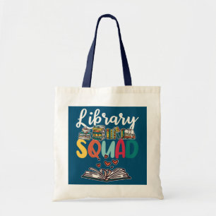 Library squad tote bag