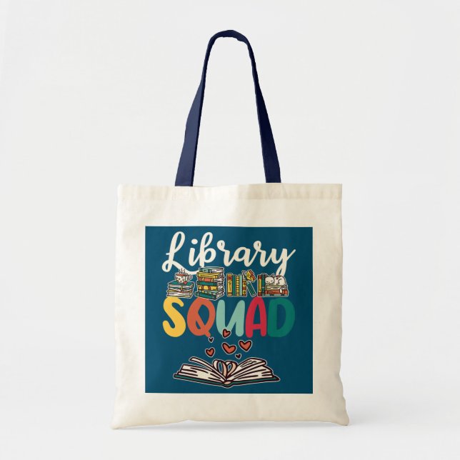 Library squad  tote bag (Front)