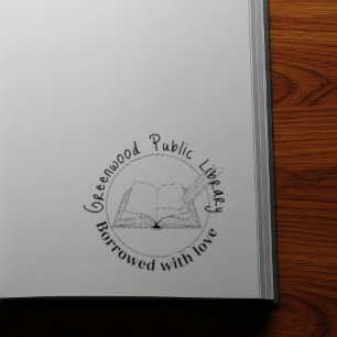 library stamp, personalized book stamp