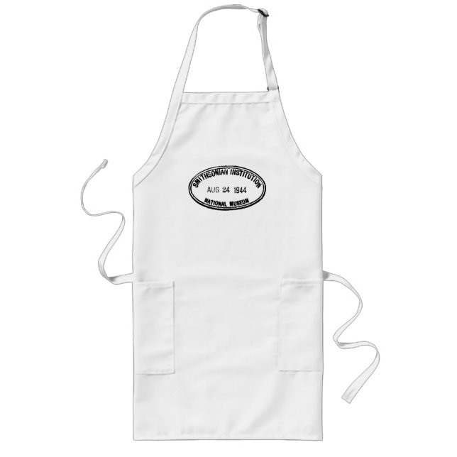 Library Stamp Smithsonian Institution 1944 Long Apron (Front)