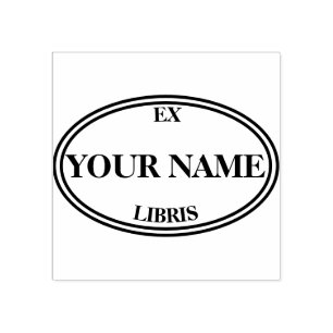 Library stamp  style ex libris book plate