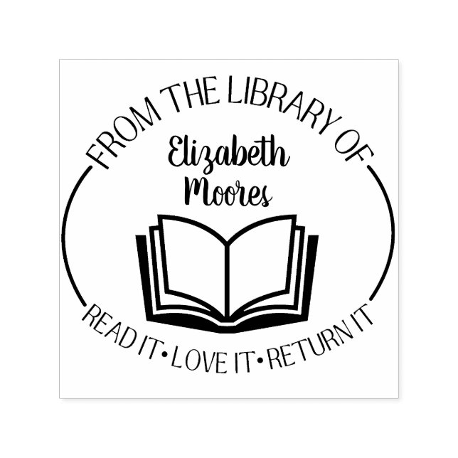  Library Stamp with Name (Design)