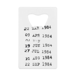 Library Stamps Date Due 1984 Credit Card Bottle Opener