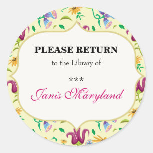 Library Sticker / Ex Libris Name Label