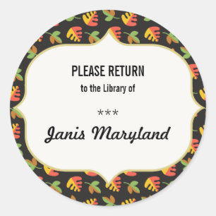 Library Sticker / Ex Libris Name Label