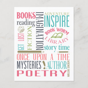 Library Subway Art Scrapbook Paper