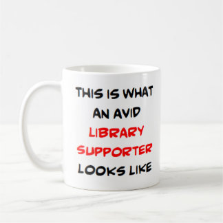 library supporter, avid Mug