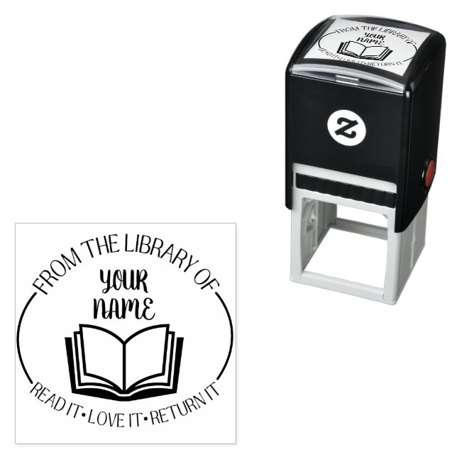 Library Teacher  Self Inking Rubber Stamp (In Situ)