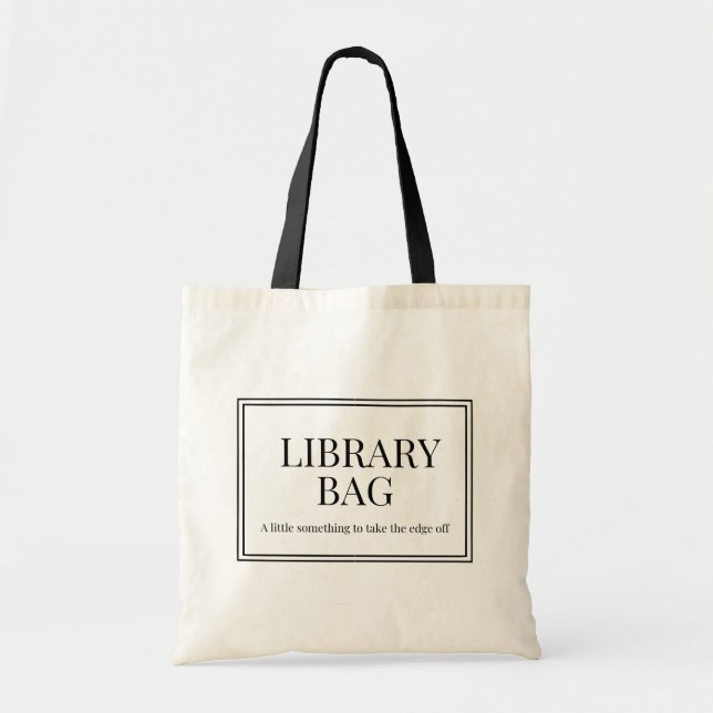 Library Tote Book Bag (Front)