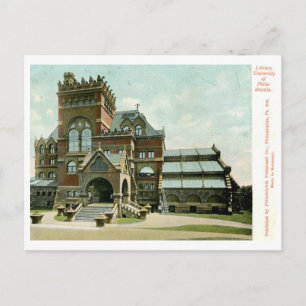 Library, University of Philadelphia 1907 Vintage Postcard