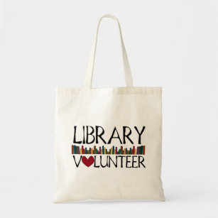 Library Volunteer Books Tote Bag