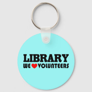 Library Volunteer Keychain