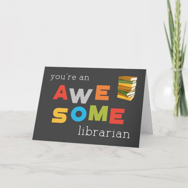 Library Workers Day Awesome Card (Front)