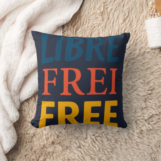 Libre Throw Pillow (Blanket)