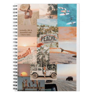 Libreta aesthetic summer vibes collage notebook