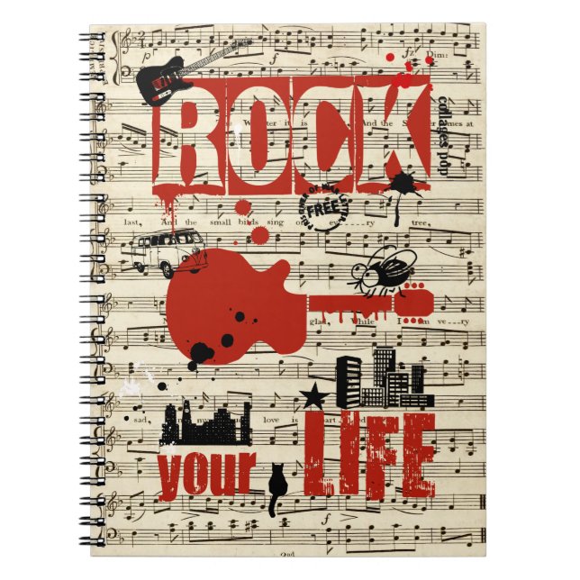 Libreta Rock your life 2 Notebook (Front)