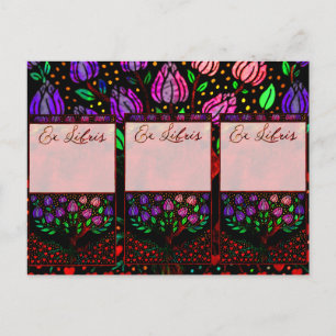 Libris Roots Bookplate Postcard