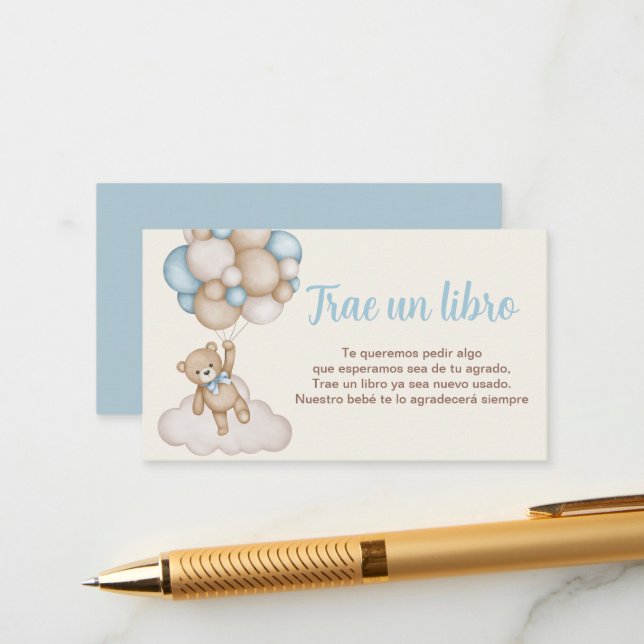 Libros para el bebé enclosure card (Front/Back In Situ)