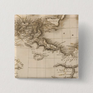 Libya, Africa 2 Inch Square Button